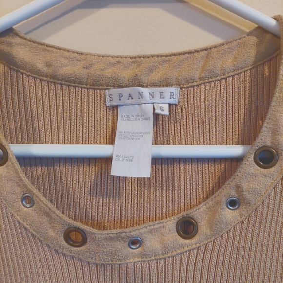 Beige Retro Tank Top - Size S - Picture 4 of 4